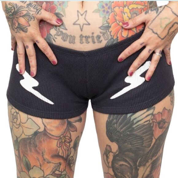 NWOT Lightning Bolt Booty Shorts - Picture 1 of 4